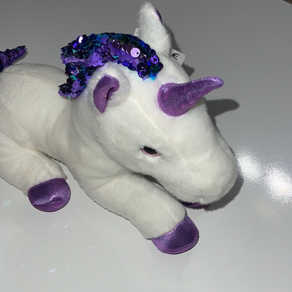Purple unicorn stuffed animal - Picture 2 of 10